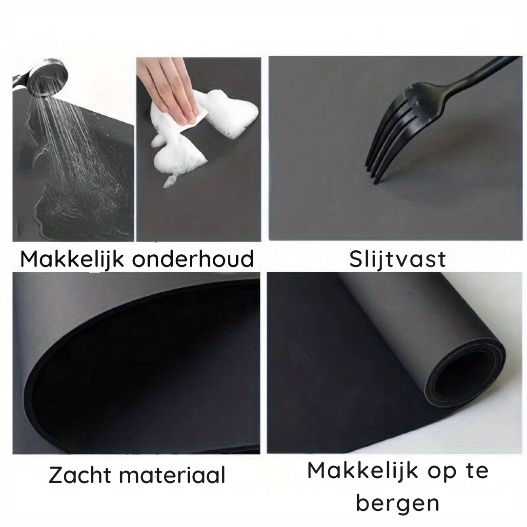 Super absorberende keukenmat: DroogWonder!