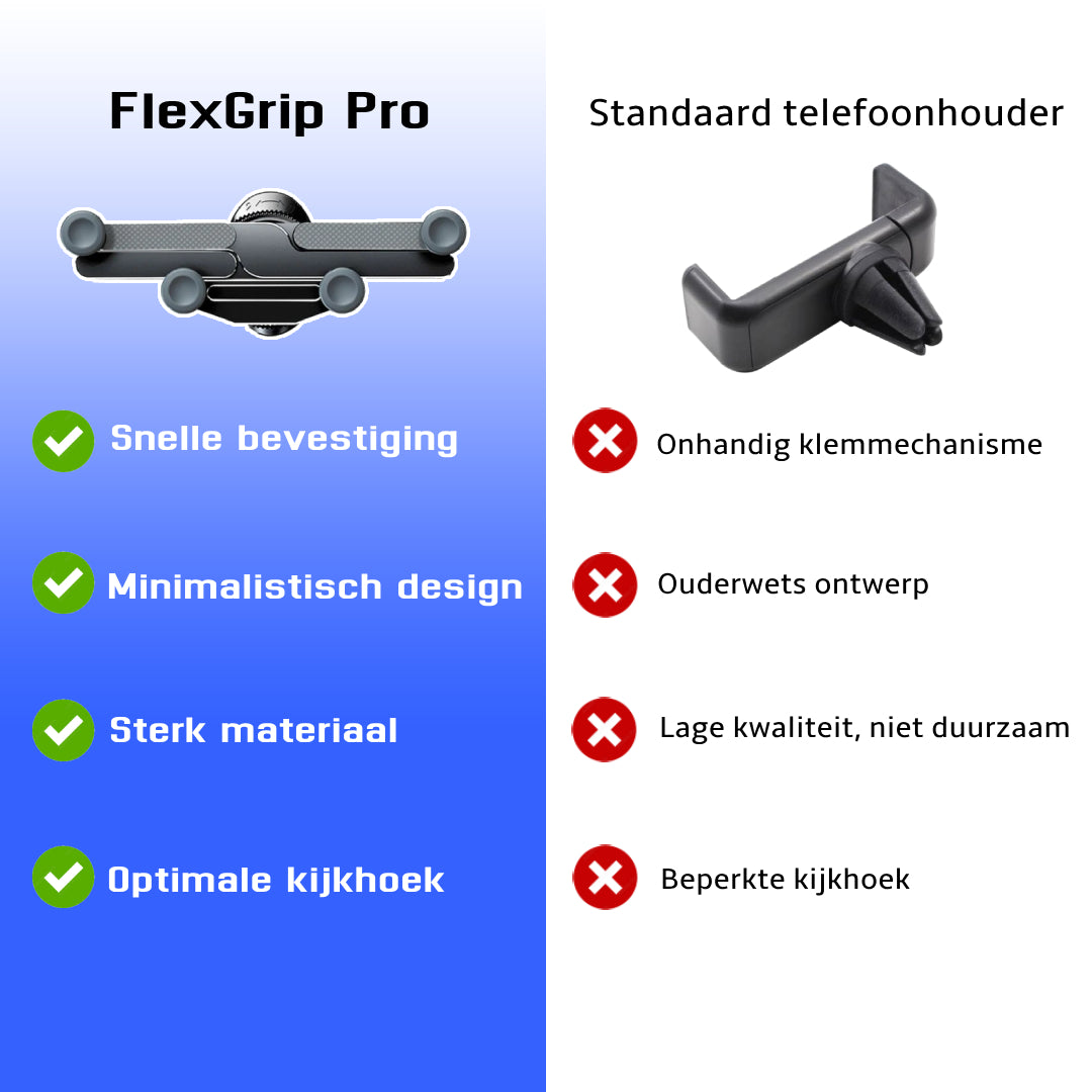 FlexGrip Pro: De Ultieme Uitschuifbare Telefoonhouder voor Jouw Auto