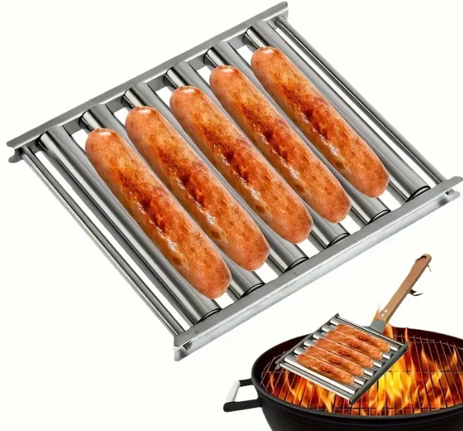 BBQ RollerMaster - De Ultieme Hot Dog Roller voor Perfect Gegaarde Worsten!