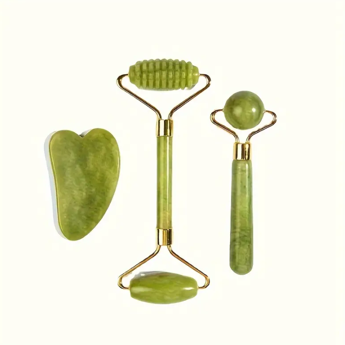 Eternal Jade - Jade Roller en Gua Sha Massage Steen Beauty Set