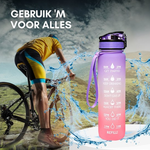 Hydratatie Buddy - Jouw ultieme motivatie waterfles